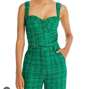 Aqua X Maeve Reilly Tweed Bustier Top
